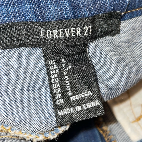 dark wash denim skirt - Picture 3 of 3